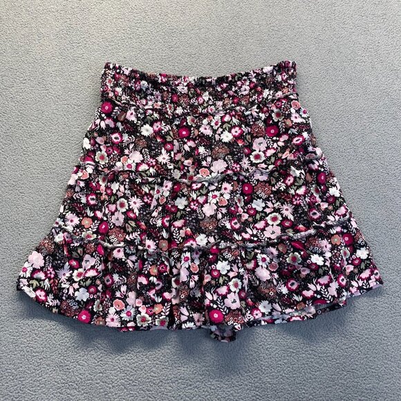 SO Dresses & Skirts - SO Girls Skirt Size XL (14/16) Floral Pull On Ruffled A Line Mini,Lined